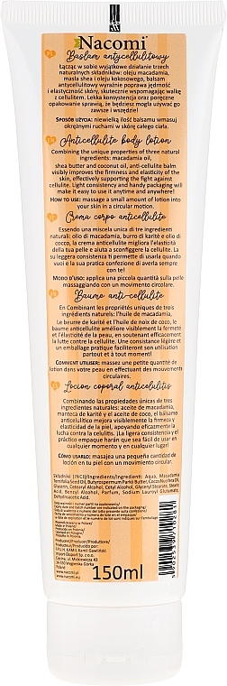 Anti-Cellulite Body Balm ‘Macadamia’ - Nacomi — photo N2