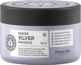 Anti-Yellow Mask for Coloured Hair - Maria Nila Sheer Silver Masque — photo N1