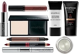 Fragrances, Perfumes, Cosmetics Set - Smashbox Gift Set №2 (bb cream/30ml + primer/30ml + powder/6g + shadow/5ml + lipstick/3.6g + shadow liner/2.67g + doubletake lip colour/4.11g + revival treatment & conditioner/3.5ml + 4ml + shine/4ml)