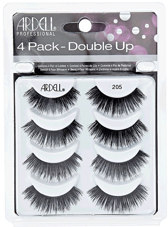 False Lashes Kit - Ardell Double Up 4 Pack 205 Lashes — photo N1