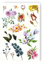 Temporary Tattoo Set "Watercolor Flowers" - Tattooshka — photo N4