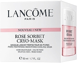 Cooling & Pore-Tightening Face Mask - Lancome Rose Sorbet Cryo-Mask — photo N3