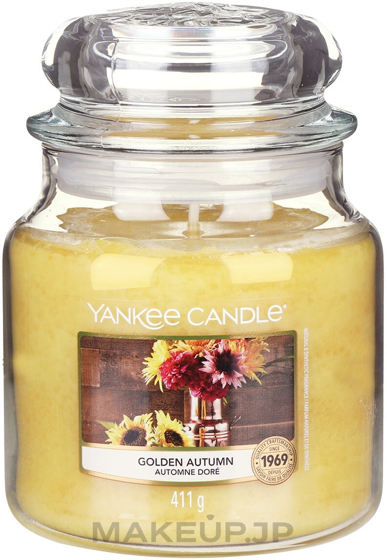 Scented Candle in Jar - Yankee Candle Fall In Love Golden Autumn — photo 411 g