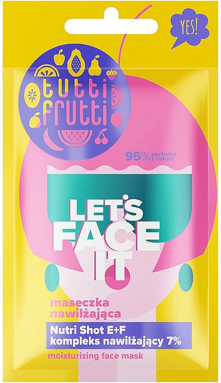 Moisturizing Face Mask - Farmona Tutti Frutti Let`s Face It Moisturizing Face Mask — photo N1