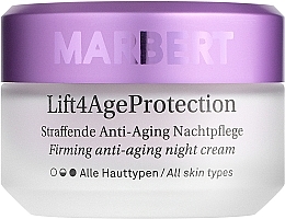 Fragrances, Perfumes, Cosmetics Firming Face Night Cream - Marbert Lift4Age Protection Straffende Anti-Aging Night Care