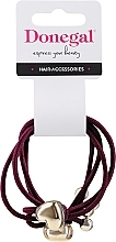 Fragrances, Perfumes, Cosmetics Hair Tie, FA-5630, burgundy with heart - Donegal