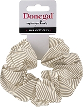 Fragrances, Perfumes, Cosmetics Hair Tie, FA-5645, beige with light brown strips - Donegal