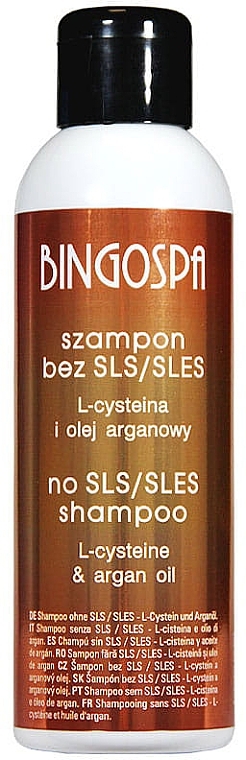 No-Tear, Sulfate-Free Argan Oil Shampoo - BingoSpa Shampoo Without SLES / SLS with Argan Oil — photo N1