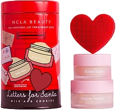 Fragrances, Perfumes, Cosmetics Set - NCLA Beauty Letters For Santa Lip Set (l/balm/10ml + l/scrub/15ml + massager)