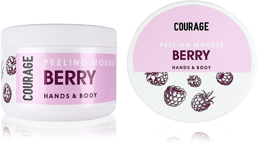 Hand & Body Peeling Mousse "Berry" - Courage Hands&Body Berry Peeling Mousse — photo N3