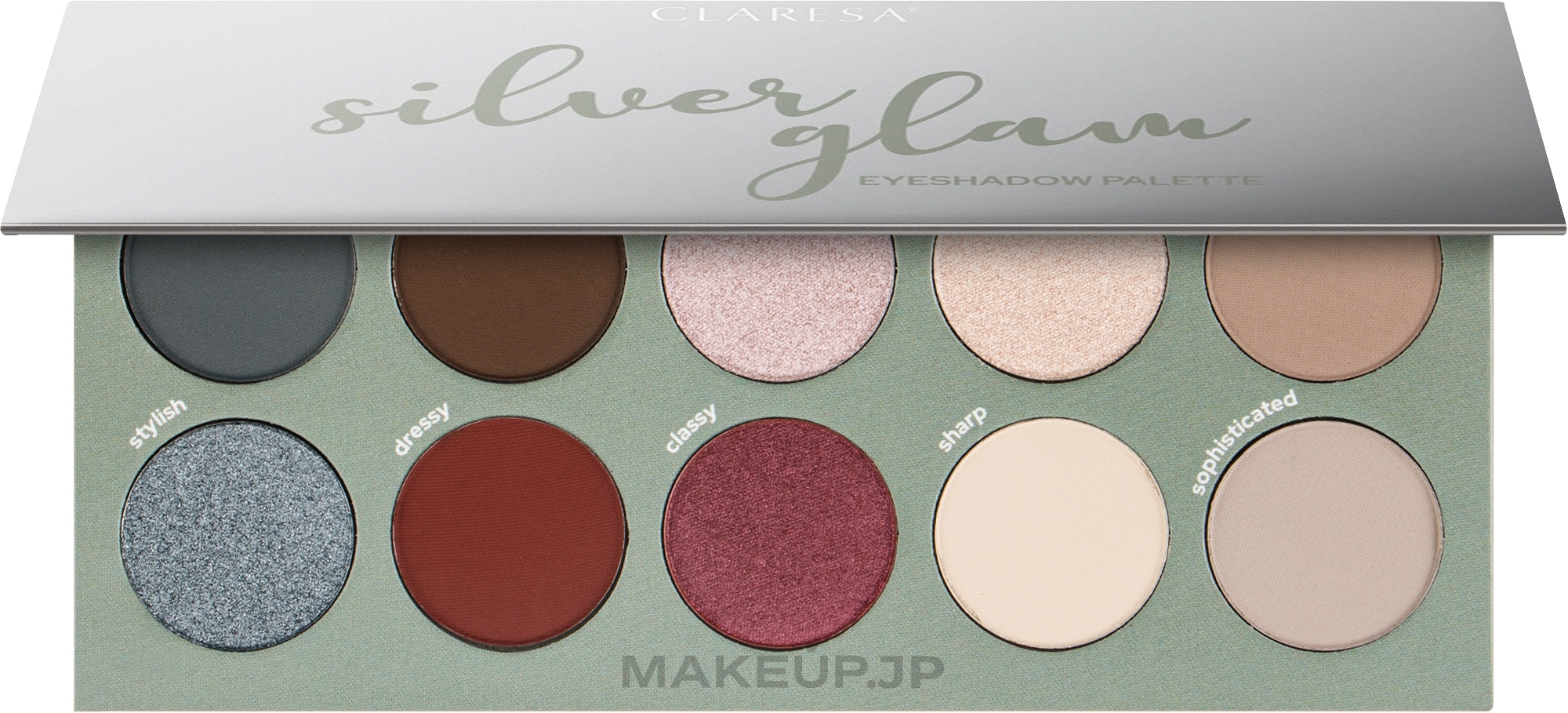 Eyeshadow Palette - Claresa UP 2U — photo Silver Glam