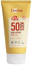 Fragrances, Perfumes, Cosmetics Kids Sun Lotion with High SPF 50 - Derma Kids Sun Lotion High SPF 50