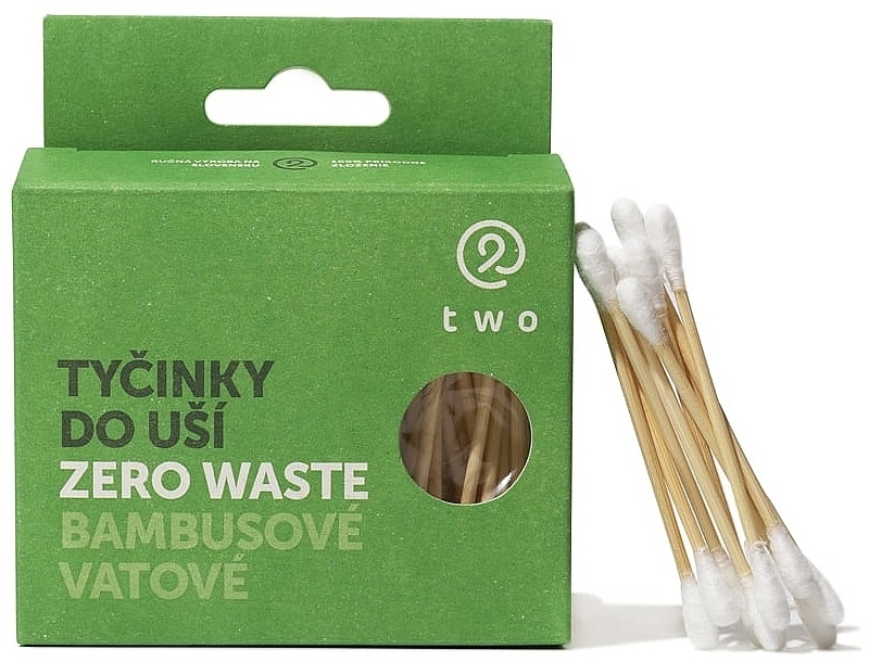 Bamboo Cotton Buds, 100 pieces - Two Cosmetics — photo N1