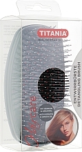 Compact Massage Super Hair Brush (grey) - TITANIA — photo N2
