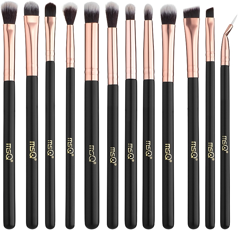 Makeup Brush Set in Makeup Bag, brown - Cosmo Shop — photo N2