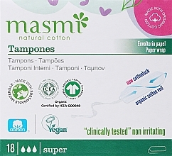 Fragrances, Perfumes, Cosmetics Non-Applicator Tampons, 18 pcs - Masmi Super