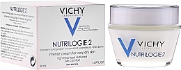 Fragrances, Perfumes, Cosmetics Cream for Very Dry Skin - Vichy Nutrilogie 2 Intensive for Dry Skin