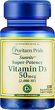 Vitamin D3 Dietary Supplement, 50 mcg - Puritan's Pride Vitamine D3 — photo N1