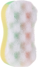 Fragrances, Perfumes, Cosmetics Shower Sponge 6047, yellow-orange-mint - Donegal