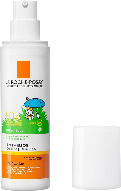 Sun Milk SPF50+ for Sensitive Babies Skin - La Roche-Posay Anthelios Kids SPF 50+ Dermo Pediatrics Mexoryl 100 ml — photo N2