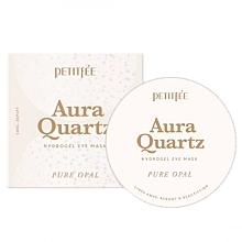Pearl Protein & Opal Powder Hydrogel Eye Patch - Petitfee&Koelf Aura Quartz Hydrogel Eye Mask Pure Opal — photo N2