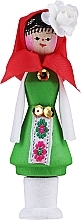 Fragrances, Perfumes, Cosmetics Car Air Freshener with Fragrant Oil, green dress + red scarf - Bulgarian Rose Girl