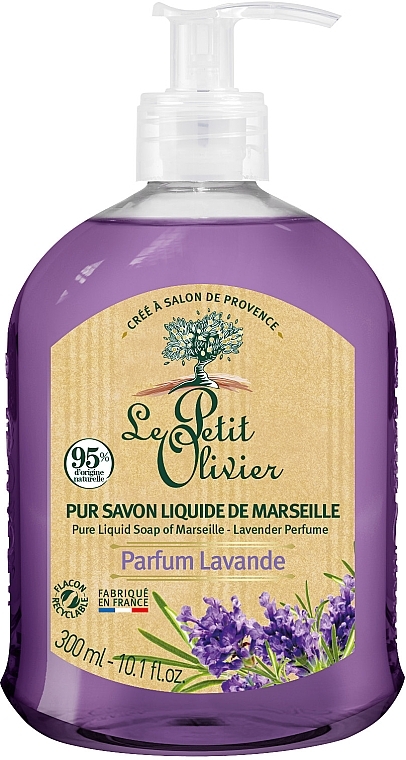Liquid Soap with Lavender Scent - Le Petit Olivier Pure liquid traditional Marseille soap Lavender — photo N1