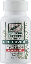 Tea Tree and Peppermint Oils Deodorant Foot Powder - Tea Tree Therapy Peppermint Foot Powder — photo N1