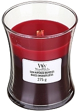 Scented Candle in Glass - WoodWick Hourglass Trilogy Candle Sun Ripened Berries — photo N1