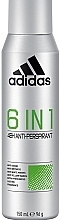 Men Deodorant Antiperspirant - Adidas 6 In 1 48H Anti-Perspirant For Men — photo N1