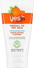 Fragrances, Perfumes, Cosmetics Gentle Face Cleanser - Yes To Carrots Exfoliating Cleanser Fragrance Free