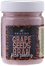Fragrances, Perfumes, Cosmetics Grape Seeds Bran Face Peeling - Hristina Cosmetics Grape Seeds Bran Face Peeling