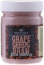 Grape Seeds Bran Face Peeling - Hristina Cosmetics Grape Seeds Bran Face Peeling — photo N1