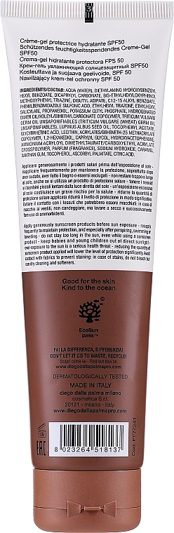 Moisturizing Sun Gel Cream SPF 50 - Diego dala Palma Protective Hydrating Gel-Cream SPF 50 — photo N2