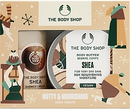 Fragrances, Perfumes, Cosmetics Body Care Set - The Body Shop Nutty & Nourishing Shea Treats (sh/cr/60ml + b/butter/50ml)