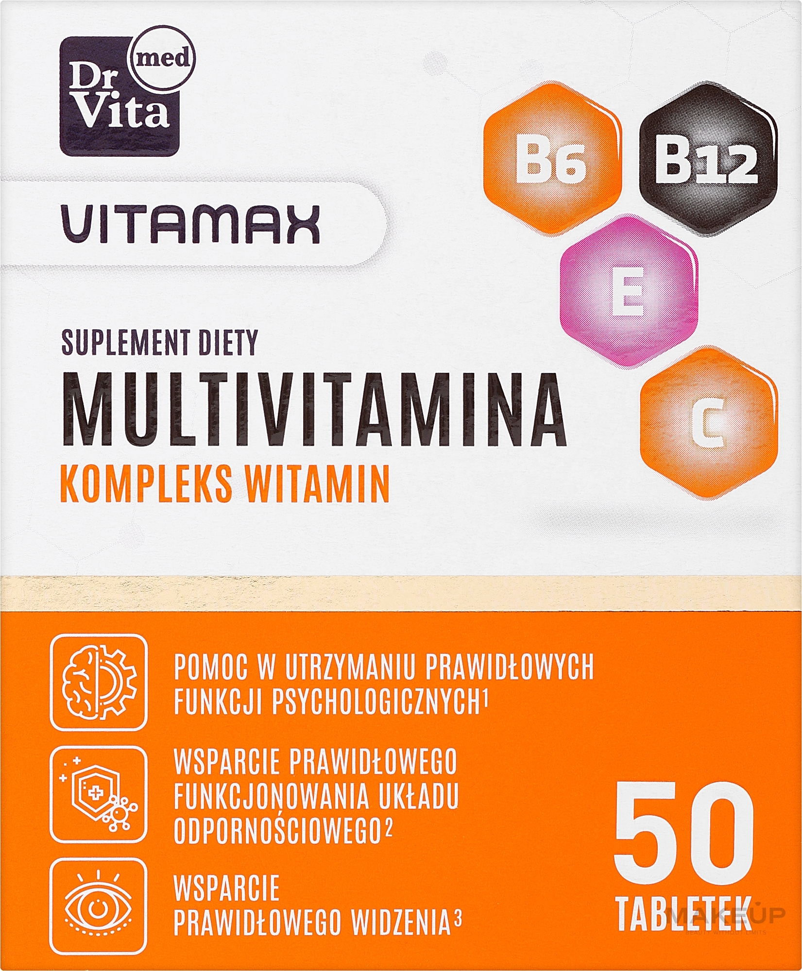 Multivitamin Dietary Supplement, tablets - Dr. Vita Multivitamin — photo 50 szt.