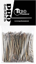 Straight Hair Grips, 50 mm, brown - Tico Professional — photo N1