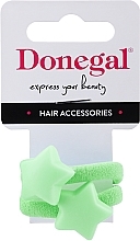 Fragrances, Perfumes, Cosmetics Hair Ties FA-5642, green stars - Donegal