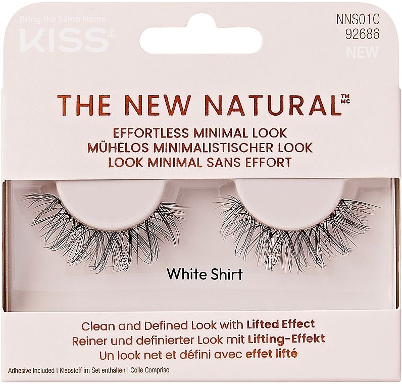 False Lashes - Kiss The New Natural White Shirt — photo N1