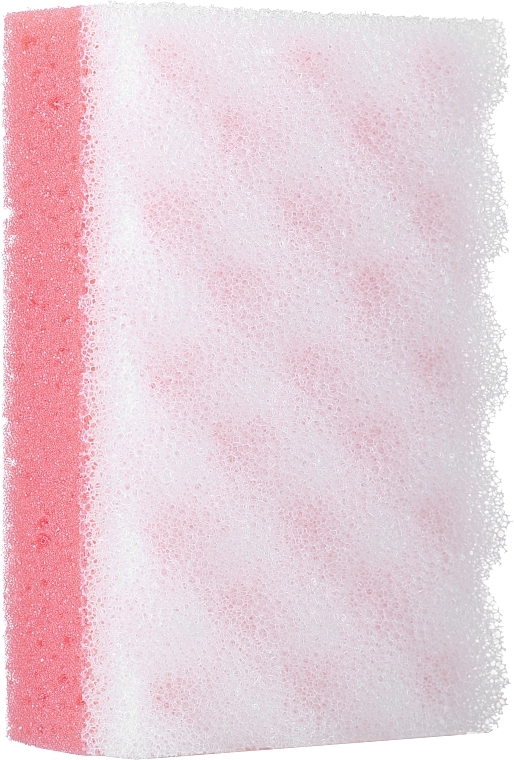 Body Massage Sponge, pink - Sanel Balance Prostokat — photo N1