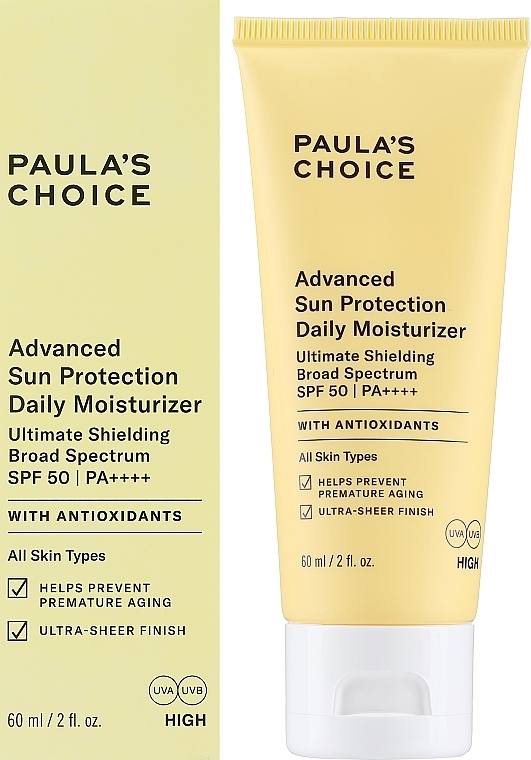 Moisturizing Sunscreen SPF 50 - Paula's Choice Advanced Sun Protection Daily Moisturizer SPF 50 PA++++ — photo N1