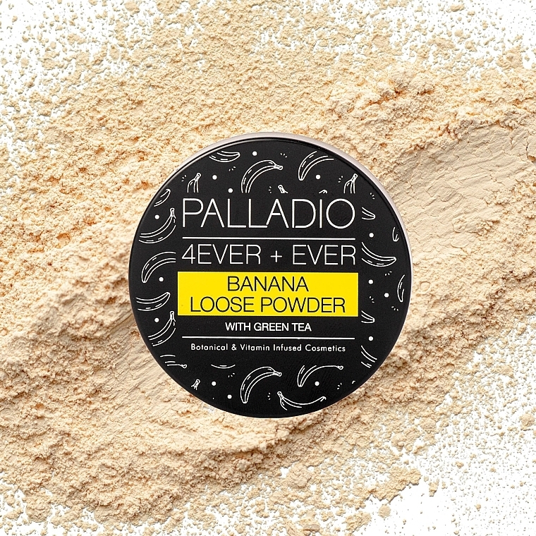 Banana Powder - Palladio 4 Ever+Ever Banana Loose Setting Powder — photo N3