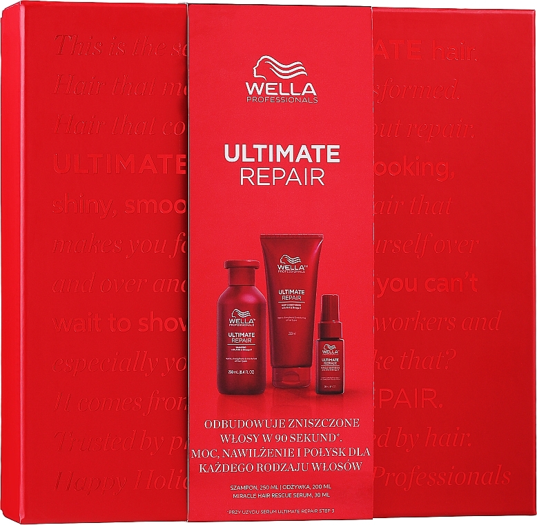 Set - Wella Professionals Ultimate Repair (shm/250ml + h/cond/200ml + h/ser/30ml) — photo N1