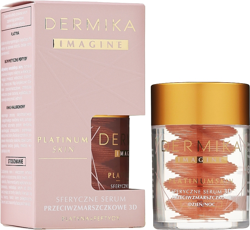 Anti-Wrinkle Serum - Dermika Imagine Platinum Skin Sferyczne Serum — photo N1