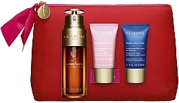 Fragrances, Perfumes, Cosmetics Set - Clarins Double Serum & Multi-Active Set (d/cr/15ml + n/cr/15ml + ser/50ml + bag)