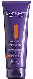 Tinting Hair Mask for Silver Shades - FarmaVita Amethyste Colouring Mask Copper — photo N1