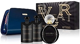 Fragrances, Perfumes, Cosmetics Bvlgari Goldea The Roman Night - Set (edp/75ml + b/l/75ml + s/g/75ml + pouch)