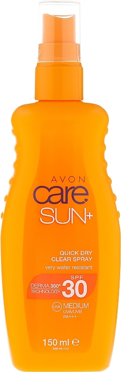 Moisturizing & Protective Waterproof Lotion Spray - Avon Care Sun+ Spray — photo N1