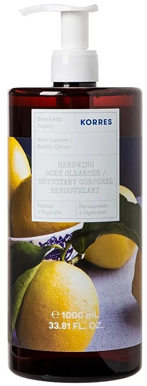 Lemon Basil Shower Gel - Korres Basilic Citron Shower Gel — photo N3