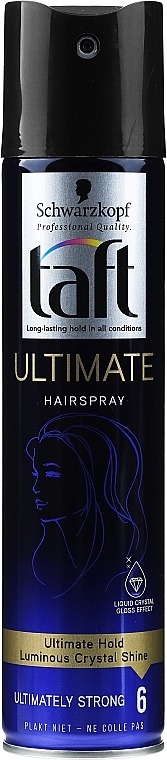 Hair Spray - Schwarzkopf Taft Ultimate Strong 6 Hairspray — photo N1